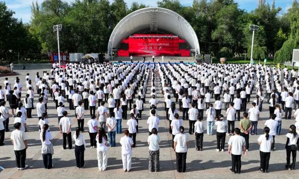 塔城地区举办2026—2027年度大学生西部计划志愿者出征仪式
