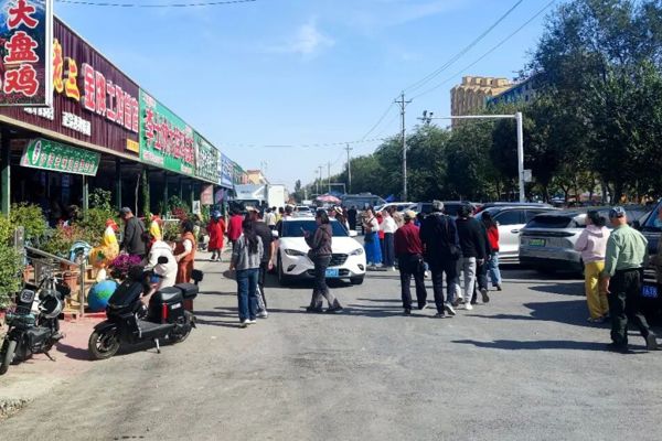 欢度国庆 家国同行 | 国庆假期沙湾大盘鸡迎吸引各地游客